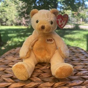 NEW Vintage Ty Cracker Barrel Bear Limited Edition Collectible Beanie Baby. 2003